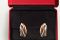 Серьги Cartier Trinity из белого, розового и желтого золота 18 карат