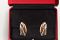 Серьги Cartier Trinity из белого, розового и желтого золота 18 карат